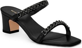 Bruno Magli Elisa Slide Sandal in Black Nappa at Nordstrom, Size 10.5