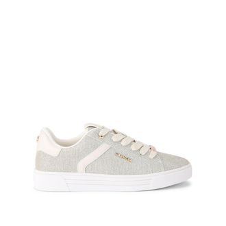 Carvela Womens Daze Sneakers - Gold Fabric - Size UK 7