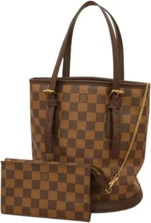 Louis Vuitton Pre-owned Bucket Bags, female, Brown, Size: ONE SIZE Pre-owned Tote bag