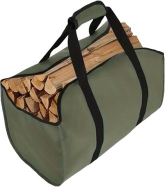 OEM Bolsa Impermeable Verde Oxford Para Transportar Le&ntilde;a, Resistente A Desgarros, Para Chimenea/suministros/uso Exterior