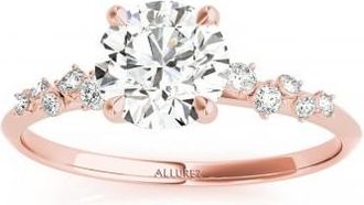 Allurez Diamond Scatter Engagement Ring 14K Rose Gold (0.13ct)
