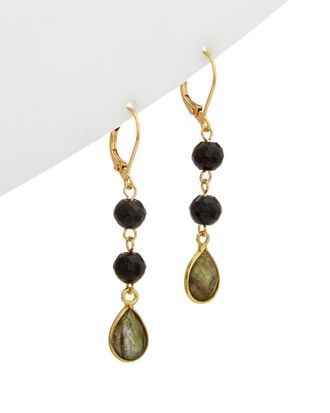 Rachel Reinhardt Jewelry 14K Over Silver Gemstone Drop Earrings