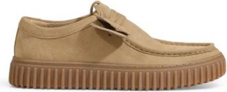 Clarks Torhill Lo - Heren - Veterschoenen - Beige - 41 EU - Su&egrave;de - Schoenen