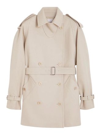 Max Mara Short Cacio Trench Coat - Raw