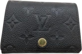 Louis Vuitton Pre-owned Wallets, female, Black, Size: ONE SIZE Pre-owned Leather wallets