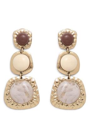 Petit Moments Mirel Triple Drop Earrings in Gold at Nordstrom