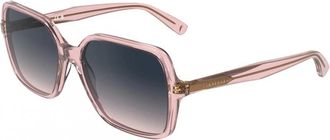 Longchamp Lo 808S Zonnebril - Dames - Zonnebrillen - Roze - 57 MM - Accessoires