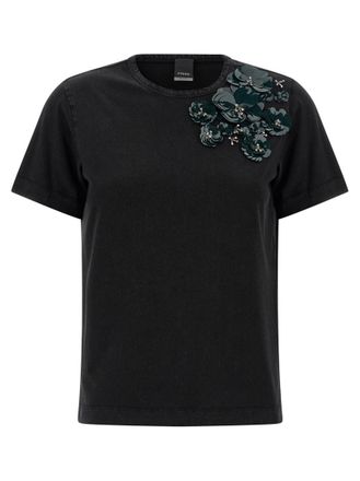 Pinko Black Crew Neck T-shirt