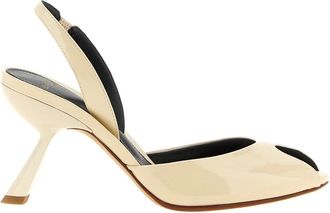 Alexandre Birman Miranda 85 Slingback Pumps - Dames - Schoenen - Beige - Maat: 41 EU Leer