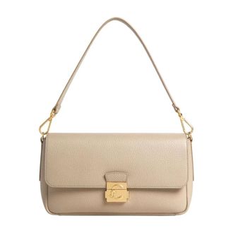 Coccinelle Shoulder Bags, female, Beige, Size: ONE SIZE C-Me Lock Large Shoulder Bag