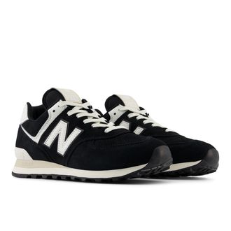 New Balance Sneaker NEW BALANCE 574, Damen, Gr. 38, schwarz (001) 3, Leder, Schuhe Sneaker