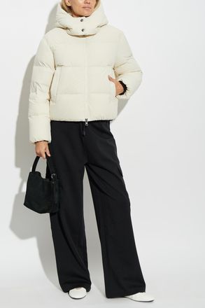 Woolrich Puffer Jacket With Hood, Womens, Cream