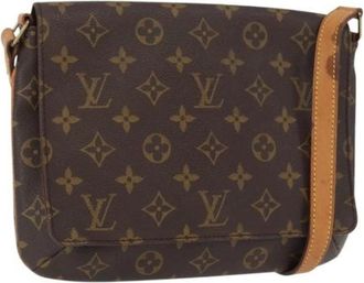 Louis Vuitton Pre-owned Cross Body Bags, female, Brown, Size: ONE SIZE Pre-owned Canvas Cross Body Bag