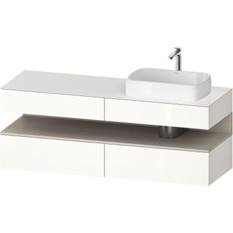 Duravit Qatego Consola Mueble Bajo Lavabo, 2 Extensiones, 2 - Duravit