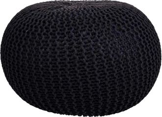Wanderlust Deco Puff de algod&oacute;n trenzado 45 x 45 x 30h cm