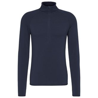 Stoic MerinoSoft245 TuleboSt. II Half Zip Merinounterw&auml;sche f&uuml;r Herren | blau