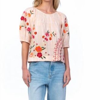 Tolani Leora Top In Peach