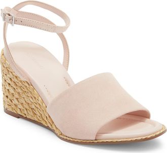Nordstrom Arlene Ankle Strap Wedge Sandal in Beige Rose at Nordstrom, Size 6.5