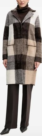 Joseph Ribkoff Cappotto a quadri - Marrone