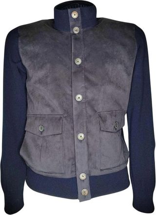 Gran Sasso Giubbino Modello 57149 / 19649 / 598 - Heren - Zomerjassen - Blauw - 3XL - Wol - Jassen