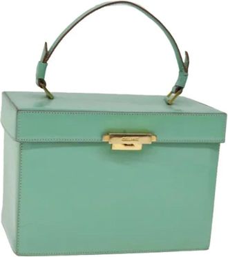Celine Pre-owned Handbags, female, Green, Size: ONE SIZE Pre-owned Leather Pouch