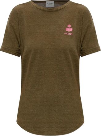 Isabel Marant T-shirt Koldia con stampa - Verde