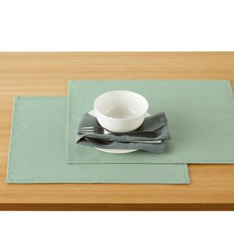 La Redoute Interieurs Set van 2 placemats in soepel gecoat katoen, Sc&eacute;nario