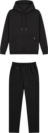 Black Bananas Jumpsuits & Playsuits, Heren, Zwart, XL, Polyester, Hooded Flex Suit