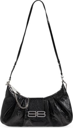 Balenciaga Tassen, Dames, Zwart, ONE Size, Leer, Shoulder Bag Pamela Medium