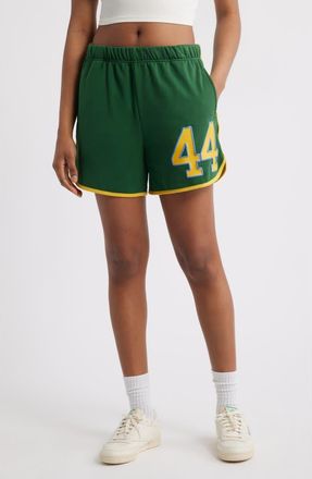 The Mayfair Group 444 Graphic Sweat Shorts in Green at Nordstrom, Size Medium