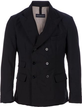 Aquarama double breasted blazer - Blu
