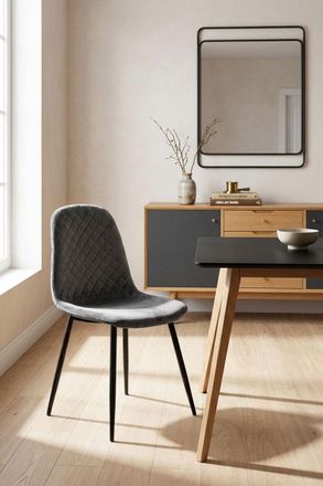 Regalos Miguel Sillas Comedor - Silla Boide - Gris Oscuro