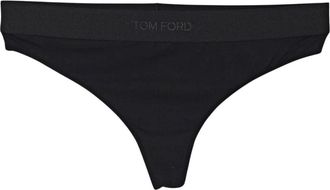 Tom Ford Modal Signature Thong - Dames - Onderbroek - Zwart - M - Ondergoed