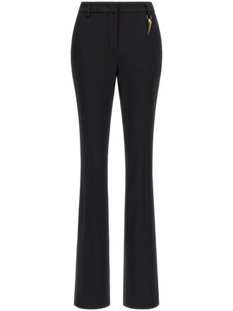 Roberto Cavalli Tiger Tooth bootcut trousers - Black