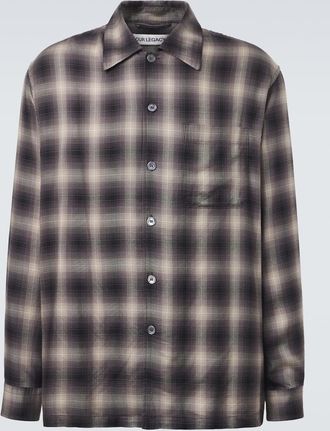 Our Legacy Camisa Every de franela de TENCEL a cuadros