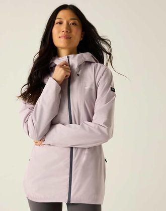 Regatta Radler - Giacca impermeabile da donna color lilla polvere-Viola
