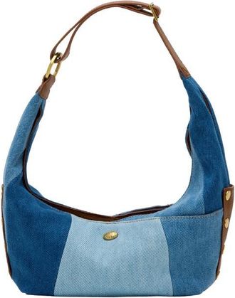 Hammitt Tom Zip Medium Denim Hobo Bag in Silverlake/antique Gold at Nordstrom