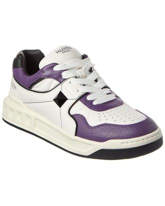 Valentino Roman Stud Leather Sneaker