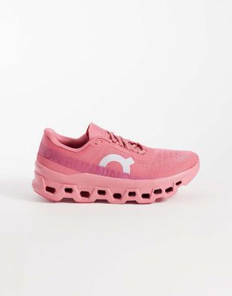 On Cloudmonster 1 sneakers da corsa rosa acceso