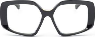 Max Mara MM5131-B001 Geometric Full Rim Eyeglasses - Black