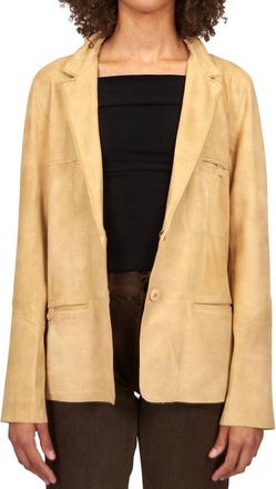 Jakett Lucia Waxed Suede Jacket In Chamois
