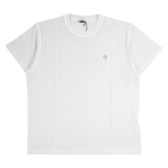Stone Island T-Shirts, male, Gray, Size: 3XL T-Shirt