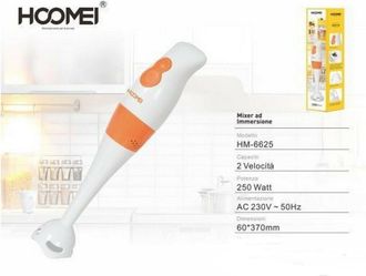 Trade Shop Trade Shop - Mixer Ad Immersione Multifunzione 2 Velocita 250 W Cucina Hoomei Hm-6625