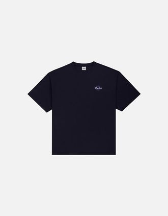 Parlez Clothing Mens Parlez Reflex Oversized Midnight T-Shirt - Navy - Size: 40