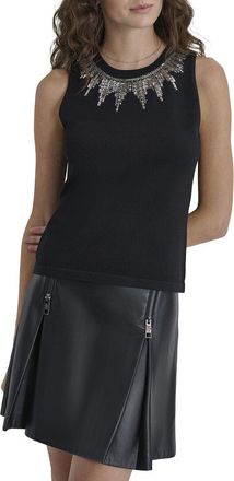 DKNY Dkny Dem Neckline Sweater