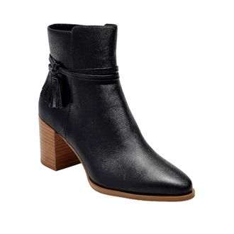 Jack Rogers Timber Tassel Bootie Leather Black 141231BT05-001 Womens