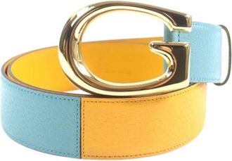 Gucci Pre-owned Vintage Riem - Heren - Vintage Accessoires - Veelkleurig - ONE Size - Leer - Vintage