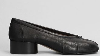 Maison Margiela Ballerine Tabi in pelle nera