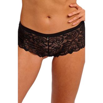 Wacoal Abellia Lace Boyshorts in Black at Nordstrom Rack, Size X-Large