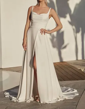 Casablanca Sonny Wedding Dress In Ivory